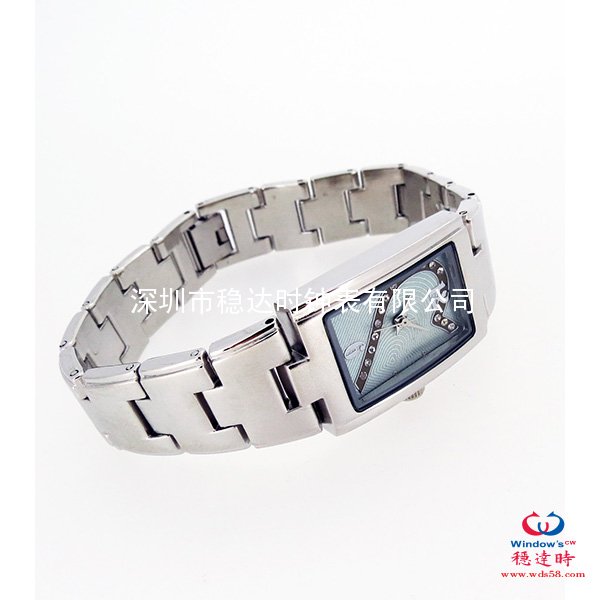 方形女生合金表帶手表