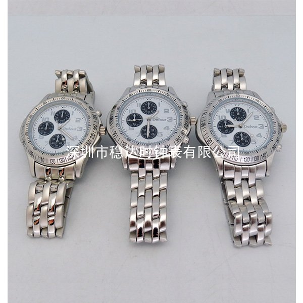三眼表面男士商務手表