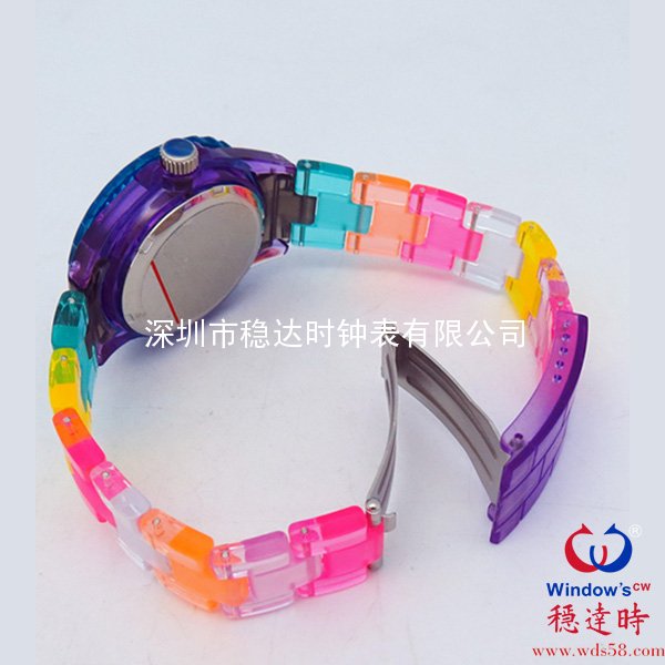 多色朔料帶手表