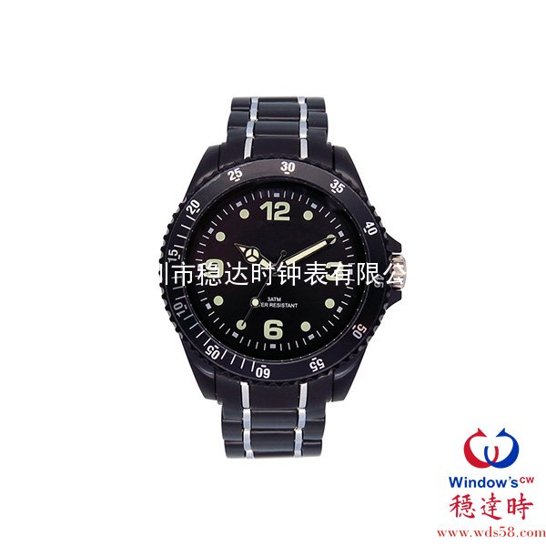 朔料殼帶男士禮品手表定制