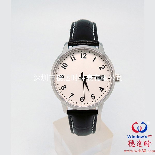 情侶真皮帶不銹鋼紀(jì)念手表