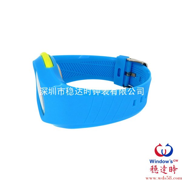 藍(lán)色硅膠電子表工廠