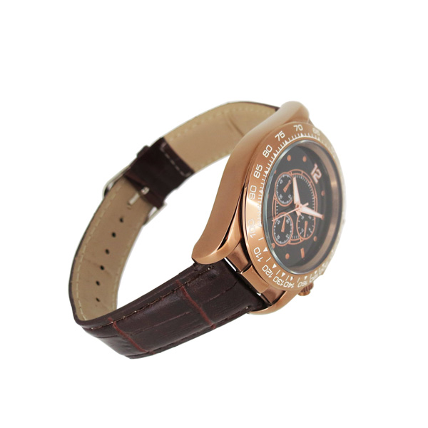 穩(wěn)達(dá)時不銹鋼時尚商務(wù)六針多功能石英手表定做