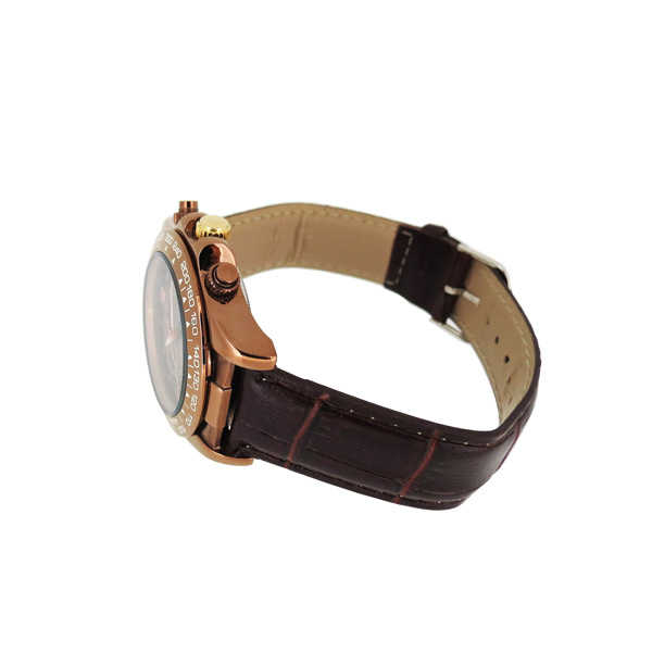 穩(wěn)達(dá)時不銹鋼時尚商務(wù)六針多功能石英手表定做