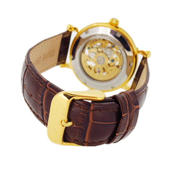 高端大氣不銹鋼殼鏤空機(jī)械手表定制廠家