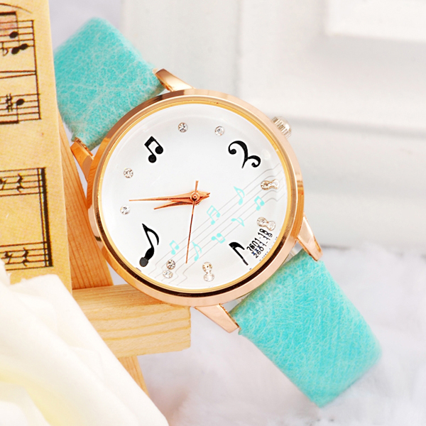 手表批發(fā)廠家供應(yīng)音符女士可愛學(xué)生手表批發(fā)【穩(wěn)達(dá)時鐘表】