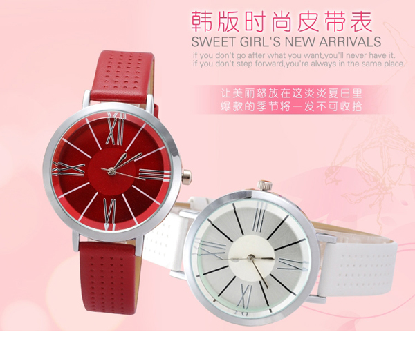 簡(jiǎn)約三針合金皮帶學(xué)生女士手表批發(fā)【穩(wěn)達(dá)時(shí)鐘表】