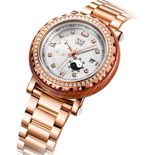 穩(wěn)達時手表工廠紅檀木手表私人定制