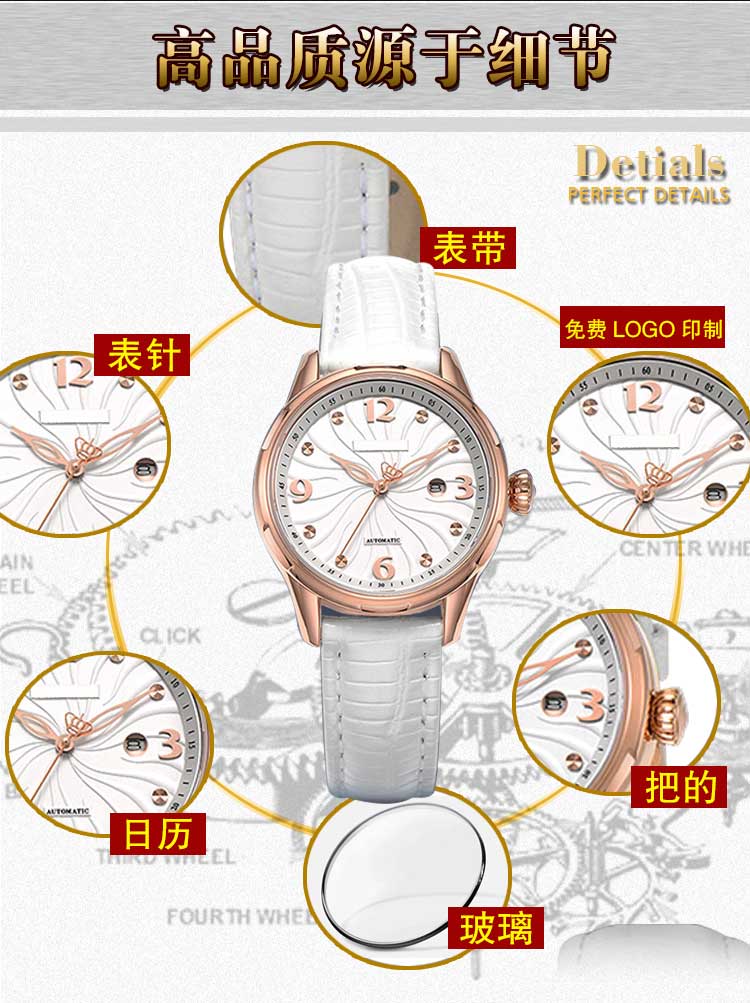 批量定制女士機械手表_穩(wěn)達時工廠直銷