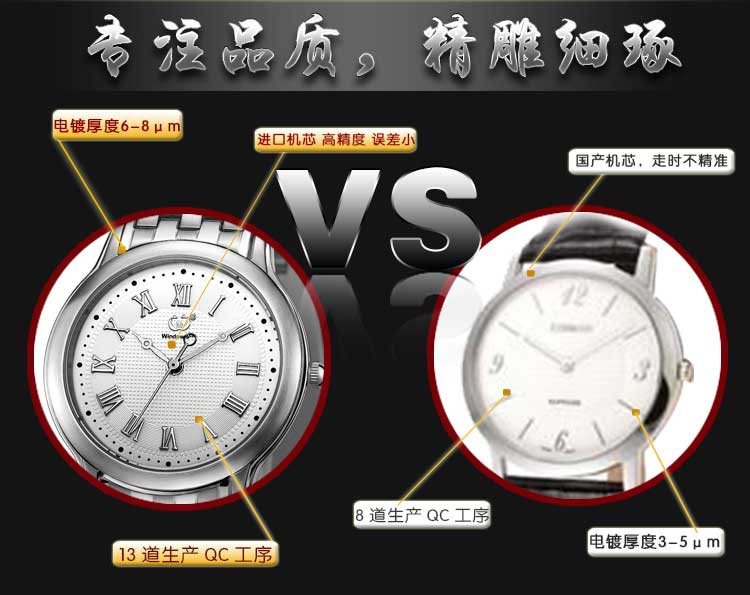 手表批發(fā)廠家供應(yīng)超薄不銹鋼男士手表可定制【穩(wěn)達(dá)時(shí)】